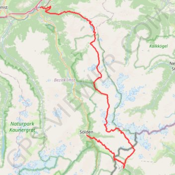 Itinéraire track1, distance, dénivelé, altitude, carte, profil, trace GPS