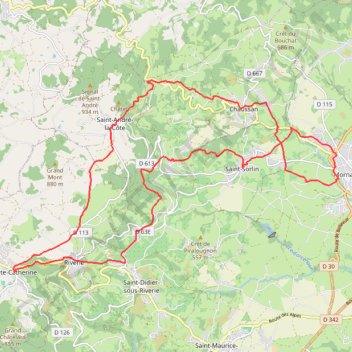 Itinéraire Rando des fifres, distance, dénivelé, altitude, carte, profil, trace GPS