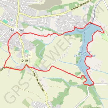 Itinéraire Nailloux - Lac de la Tésauque, distance, dénivelé, altitude, carte, profil, trace GPS