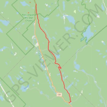 Itinéraire Sentier National : Sentier de la Matawinie, distance, dénivelé, altitude, carte, profil, trace GPS