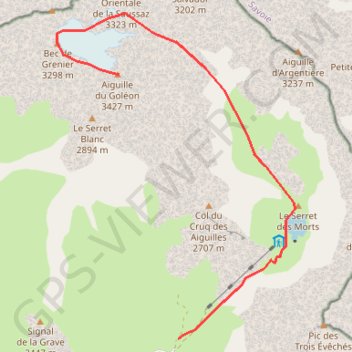 Itinéraire L'aiguille du Goléon, distance, dénivelé, altitude, carte, profil, trace GPS