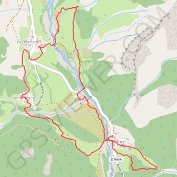 Itinéraire Champsaur - Les Gondouins, distance, dénivelé, altitude, carte, profil, trace GPS