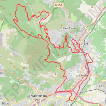 Itinéraire Drailles-de-Réganas, distance, dénivelé, altitude, carte, profil, trace GPS