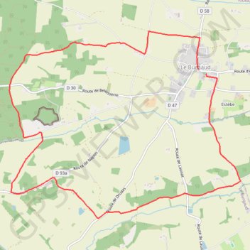 Itinéraire La Boucle du Burgaud, distance, dénivelé, altitude, carte, profil, trace GPS