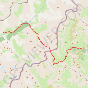 Itinéraire Val Maira - Chambeyron J5 - Ref. Melezé - Maljasset, distance, dénivelé, altitude, carte, profil, trace GPS