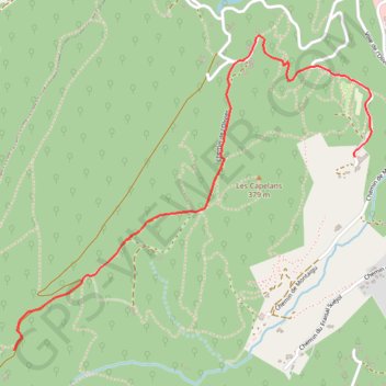 Itinéraire Brouter_shortest_0, distance, dénivelé, altitude, carte, profil, trace GPS