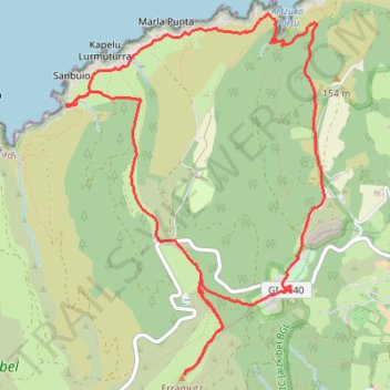 Itinéraire 2025-04-18_094446, distance, dénivelé, altitude, carte, profil, trace GPS