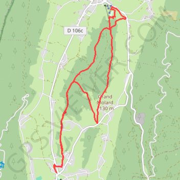 Itinéraire bois claret, distance, dénivelé, altitude, carte, profil, trace GPS