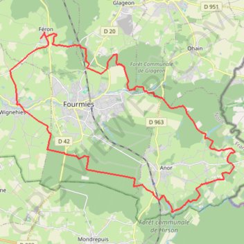 Itinéraire La Feronaise, distance, dénivelé, altitude, carte, profil, trace GPS