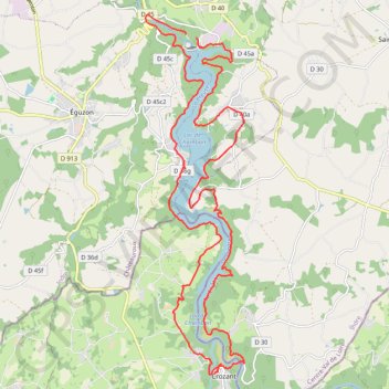 Itinéraire Tour du Lac de Chambon, distance, dénivelé, altitude, carte, profil, trace GPS