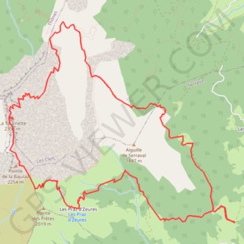 Itinéraire Rando tournette par montaubert, distance, dénivelé, altitude, carte, profil, trace GPS
