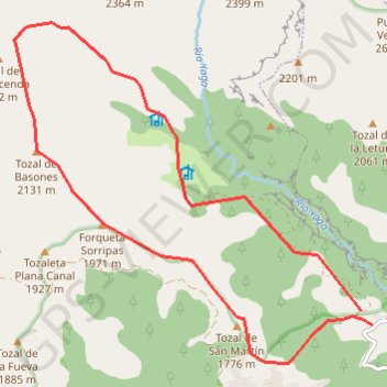 Itinéraire VAS.gpx (1), distance, dénivelé, altitude, carte, profil, trace GPS