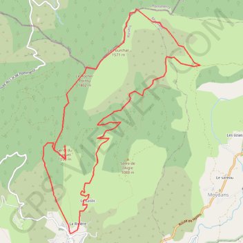 Itinéraire Le Fourchat, distance, dénivelé, altitude, carte, profil, trace GPS