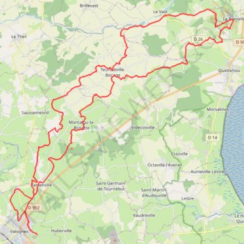 Itinéraire 3 - VTT RA 57.25 ok, distance, dénivelé, altitude, carte, profil, trace GPS