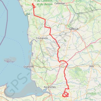 Itinéraire TM2023 la Haye vers Isigny V2-15581218, distance, dénivelé, altitude, carte, profil, trace GPS