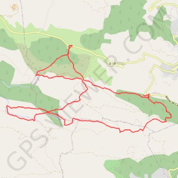 Itinéraire Bargemon - Bois de Favas et de la Coste, distance, dénivelé, altitude, carte, profil, trace GPS