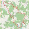 Itinéraire Espace VTT-FFC des Monts de Blond - Circuit N° 16 : Le Bois d'Arthur - 36170 - UtagawaVTT.com, distance, dénivelé, altitude, carte, profil, trace GPS