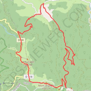 Itinéraire Mont Aigual, distance, dénivelé, altitude, carte, profil, trace GPS