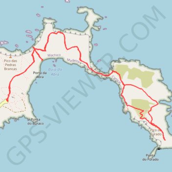 Itinéraire Madère - La presqu'île de Sao Lourenço, distance, dénivelé, altitude, carte, profil, trace GPS
