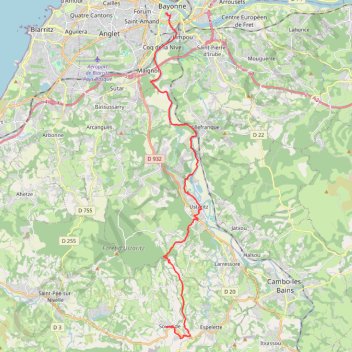 Itinéraire Ruta del Baztan, distance, dénivelé, altitude, carte, profil, trace GPS