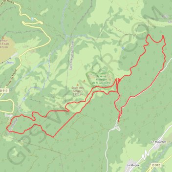 Itinéraire Saint françois, distance, dénivelé, altitude, carte, profil, trace GPS