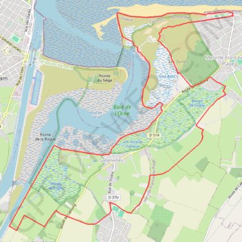 Itinéraire Franceville, distance, dénivelé, altitude, carte, profil, trace GPS