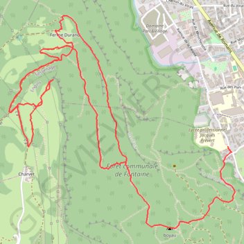 Itinéraire Le Mollard Gargot depuis la Poya - Fontaine, distance, dénivelé, altitude, carte, profil, trace GPS