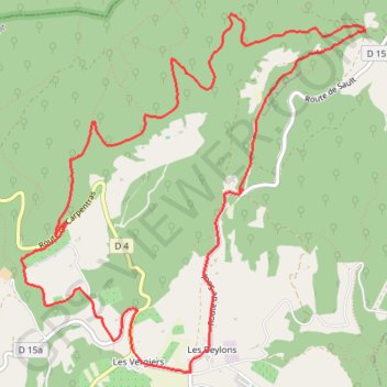 Itinéraire Bérigoule, distance, dénivelé, altitude, carte, profil, trace GPS