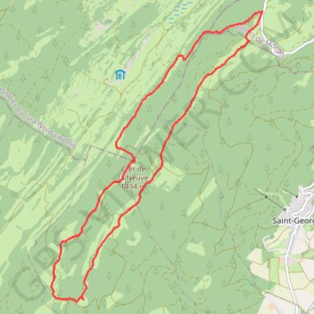 Itinéraire Marchairuz, distance, dénivelé, altitude, carte, profil, trace GPS