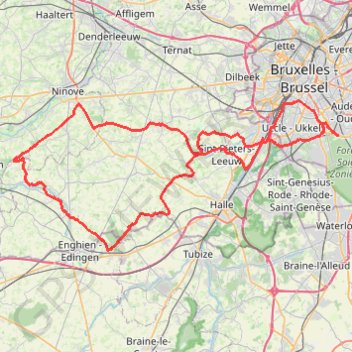 Itinéraire REV Ride (long), distance, dénivelé, altitude, carte, profil, trace GPS