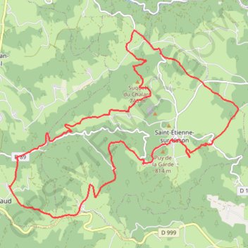 Itinéraire Autour de Saint-Etienne-sur-Usson, distance, dénivelé, altitude, carte, profil, trace GPS