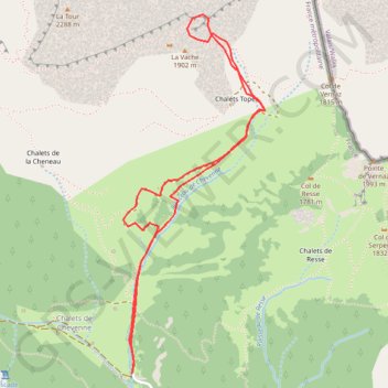 Itinéraire Cornettes de Bise, distance, dénivelé, altitude, carte, profil, trace GPS