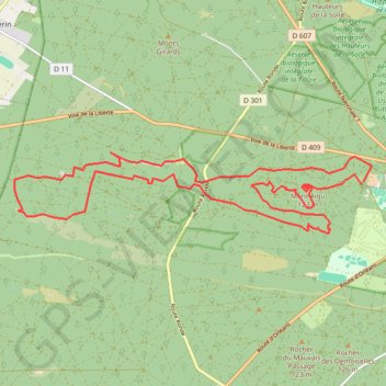 Itinéraire Fontainebleau Franchard, distance, dénivelé, altitude, carte, profil, trace GPS