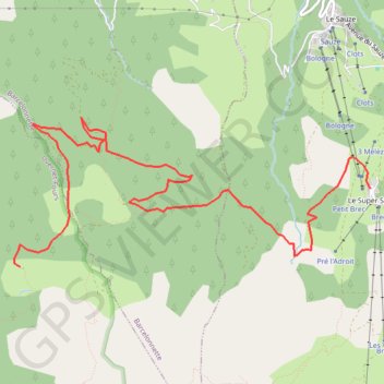 Itinéraire Super Sauze - Col des Allaris (circuit n° 16), distance, dénivelé, altitude, carte, profil, trace GPS