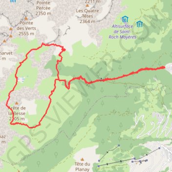 Itinéraire Combe des Fours, distance, dénivelé, altitude, carte, profil, trace GPS