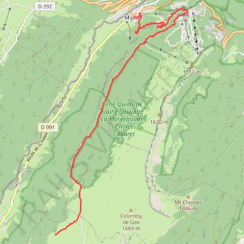 Itinéraire cr-t-de-la-neige-boucle-de-3-jours-en-raquettes-depuis-l-lex, distance, dénivelé, altitude, carte, profil, trace GPS