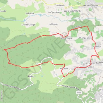 Itinéraire R26_WGS84, distance, dénivelé, altitude, carte, profil, trace GPS