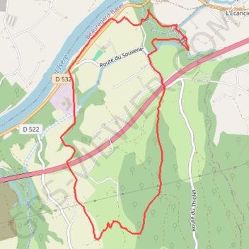 Itinéraire Les anciens ouvrages du bas de Meymans, distance, dénivelé, altitude, carte, profil, trace GPS