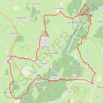 Itinéraire MARCHE DES MÛRONS, distance, dénivelé, altitude, carte, profil, trace GPS