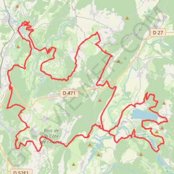 Itinéraire Entre Lacs et Vignobles - Le Tour de l'Espace, distance, dénivelé, altitude, carte, profil, trace GPS