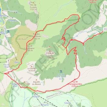 Itinéraire vallee de chaudefour, distance, dénivelé, altitude, carte, profil, trace GPS