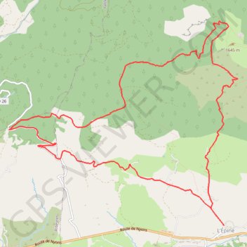 Itinéraire L'Épine sur les hauteurs du Serrois (Tour du Vieux Chaillol), distance, dénivelé, altitude, carte, profil, trace GPS