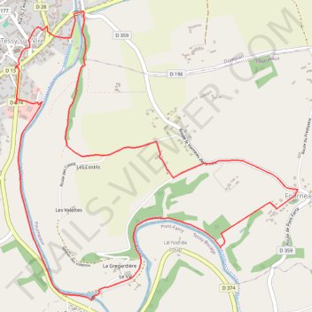 Itinéraire Parcours matin, distance, dénivelé, altitude, carte, profil, trace GPS