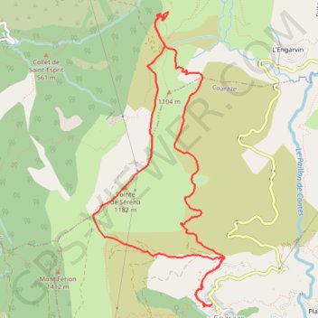 Itinéraire track.1, distance, dénivelé, altitude, carte, profil, trace GPS