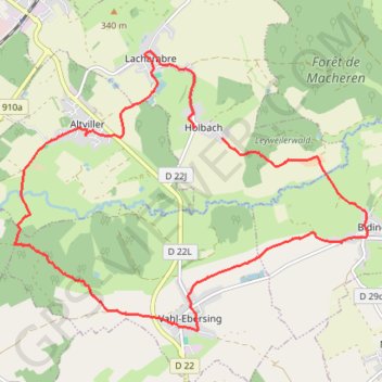 Itinéraire Circuit Val de Marie - Holbach, distance, dénivelé, altitude, carte, profil, trace GPS