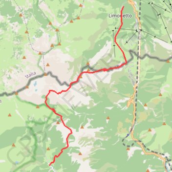 Itinéraire Mercantour - de Limonetto à Casterino, distance, dénivelé, altitude, carte, profil, trace GPS