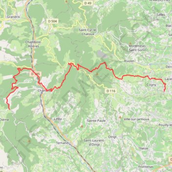 Itinéraire Etape 2 CdPD, distance, dénivelé, altitude, carte, profil, trace GPS