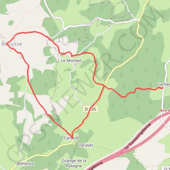 Itinéraire Bouysse et autres villages - Vitrac-sur-Montane - Pays de Tulle, distance, dénivelé, altitude, carte, profil, trace GPS
