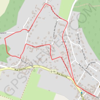 Itinéraire Promenade dans Attichy, distance, dénivelé, altitude, carte, profil, trace GPS