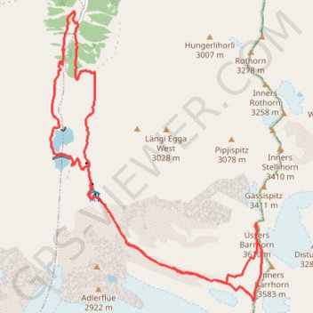 Itinéraire pi2Bv, distance, dénivelé, altitude, carte, profil, trace GPS